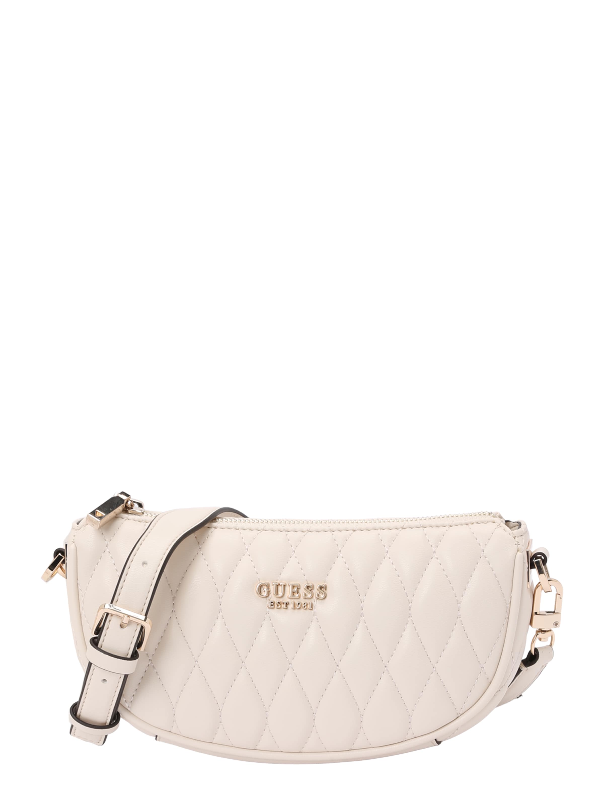 Borsa a spalla &#x27;VALLA MINI TOP ZIP SHLDR BAG&#x27; di GUESS in beige: frontale