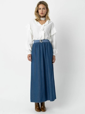 Coster Copenhagen - Falda ' ELLIS ' en azul: frente