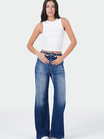 M.O.D MIRACLE OF DENIM Wide Leg Jeans‌‌‌‌‌‌‌‌‌ in Blau: Vorderseite