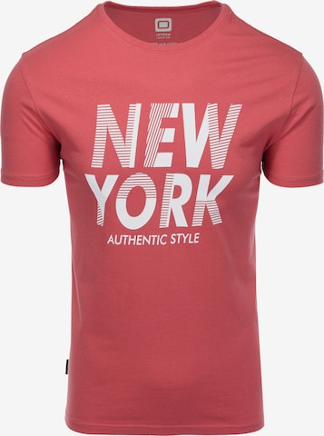 T-Shirt 'S1734' Ombre en rouge : devant