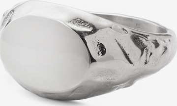 Sidegren Ring 'Molten' in Silver: front