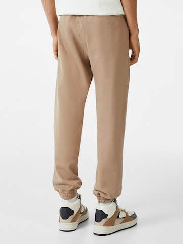 Bershka Loosefit Hose in Beige