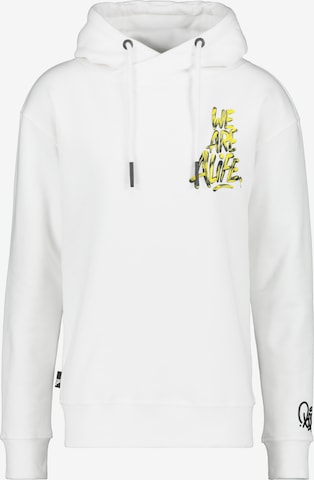 Alife and Kickin Sweatshirt 'Tag' in White: front