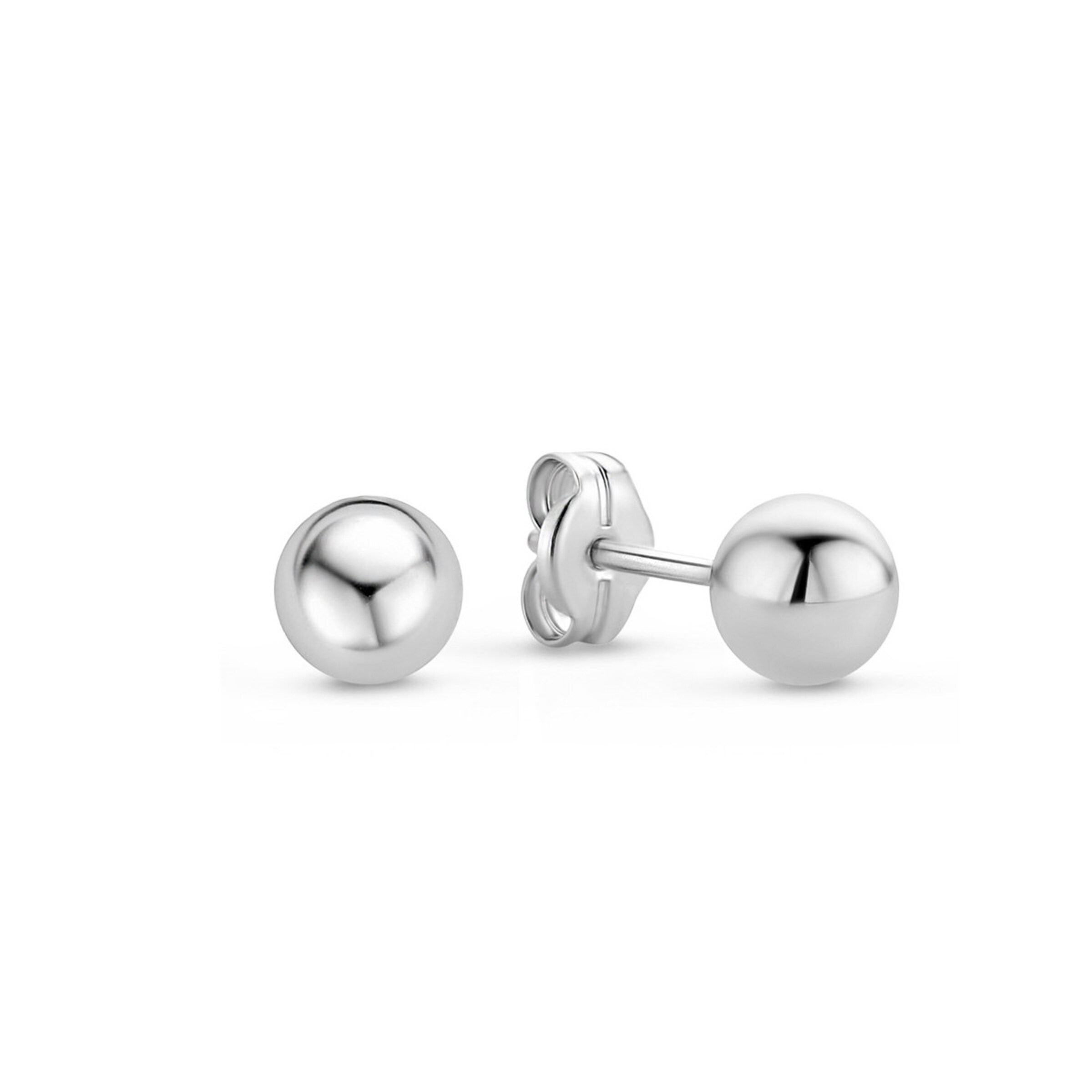 Isabel Bernard Earrings in Silver: front