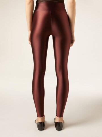 CALZEDONIA Skinny Leggings in Brown