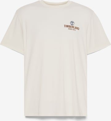 TIMBERLAND Футболка 'Work Inspired Back Graphic Tee' в Белый: спереди