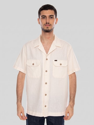 Comfort fit Camicia 'Utility Camp' di Lee in bianco: frontale