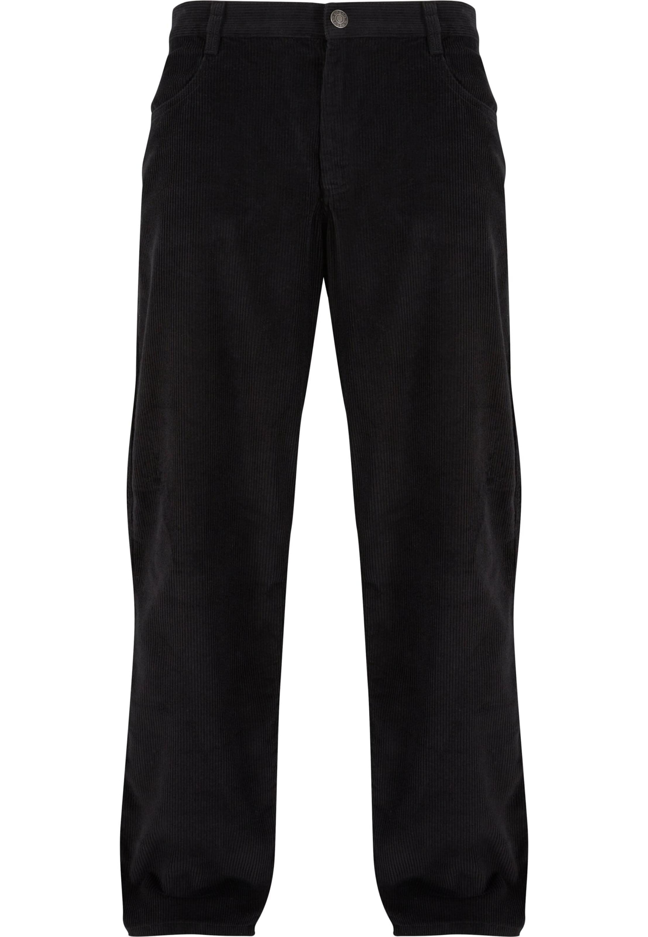 Largi Pantaloni de la Urban Classics pe negru: față