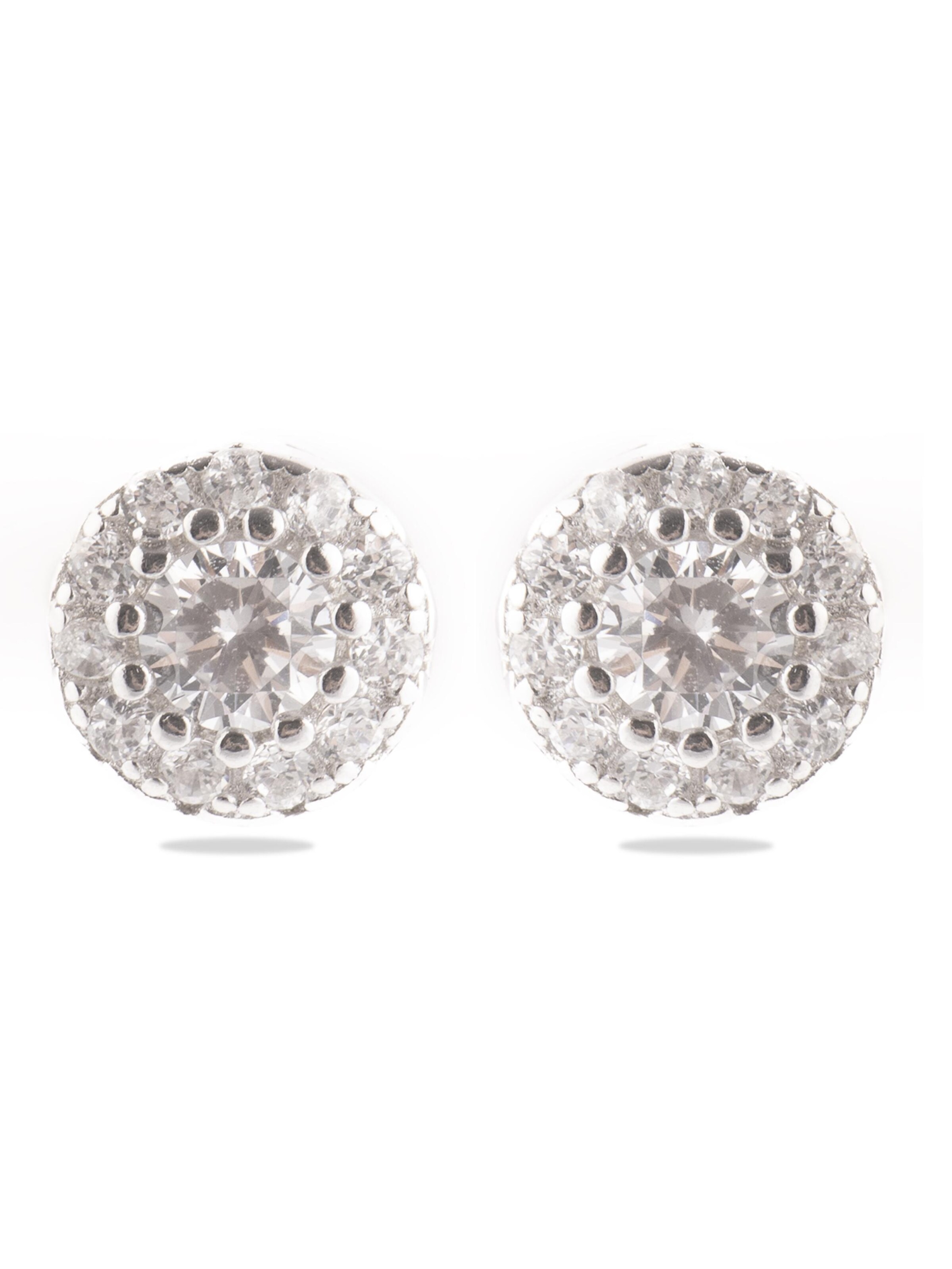 Luxenter - Pendientes 'Thib' en plata: frente