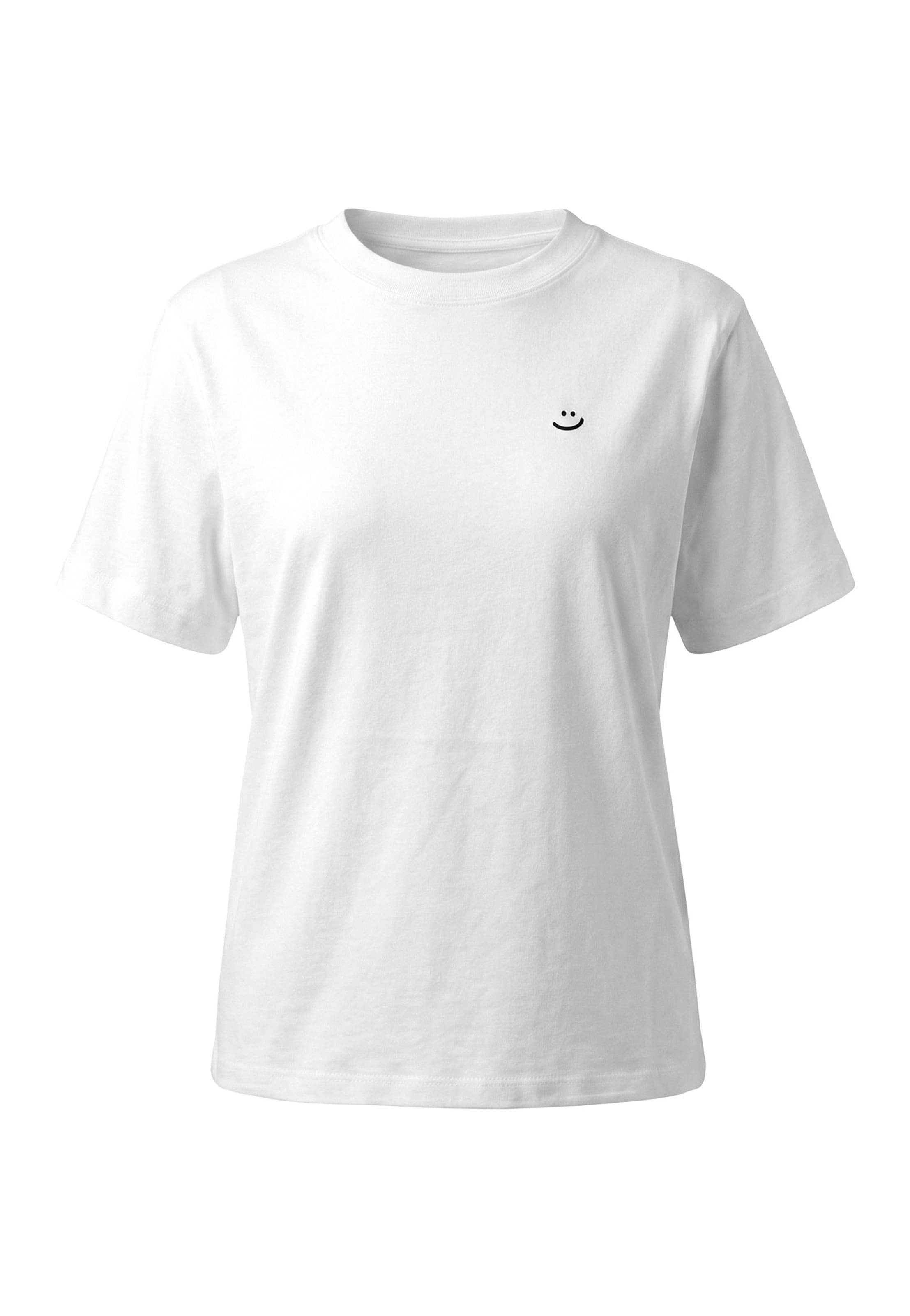 Kleinigkeit - Camisa 'Laugh You' em branco: frente