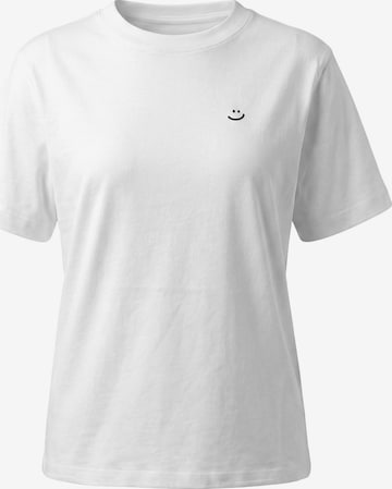 Kleinigkeit - Camisa 'Laugh You' em branco: frente