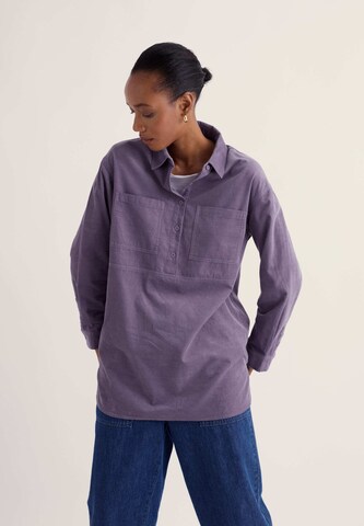 Seasalt Cornwall Bluse 'Coppice' in Lila: Vorderseite