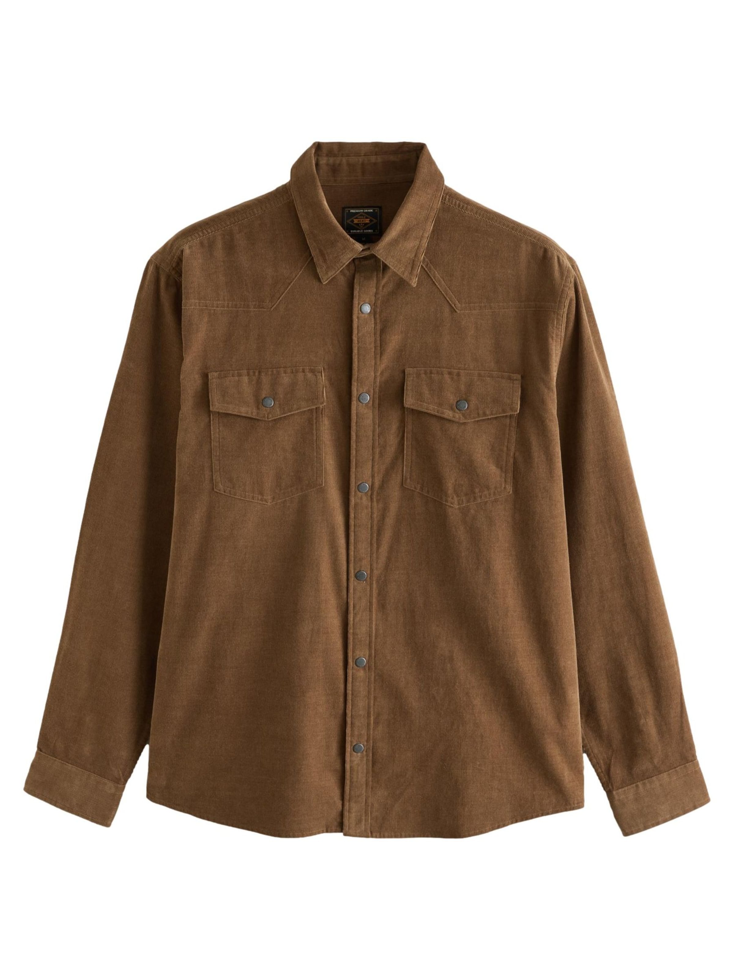 brūns Next Komforta piegriezums Krekls: no priekšpuses