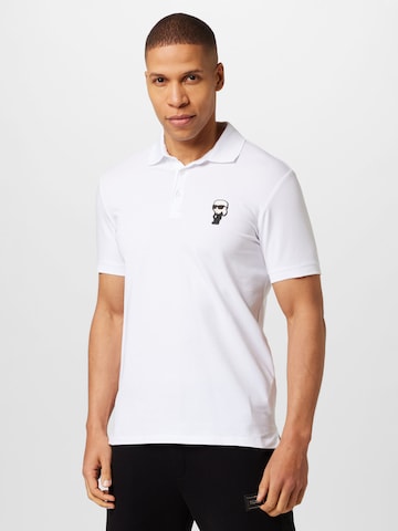 Karl Lagerfeld Poloshirt in Weiß: predná strana