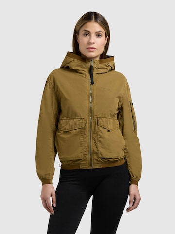 khujo Kurtka przejściowa 'VONA' w kolorze zielony: przód