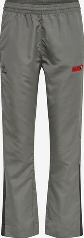 Bootcut Pantalon de sport 'Pro Grid' Hummel en gris : devant