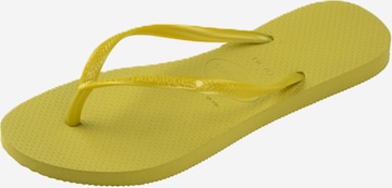 žalia HAVAIANAS Šlepetės per pirštą 'SLIM': priekis