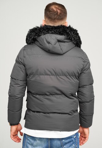 behype Winter Jacket 'BHADLYR' in Grey