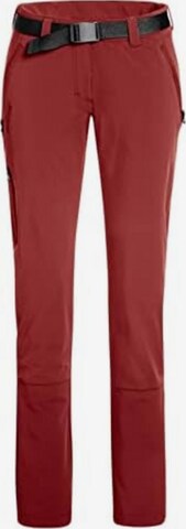 Maier Sports Regular Outdoor Pants in Red: front