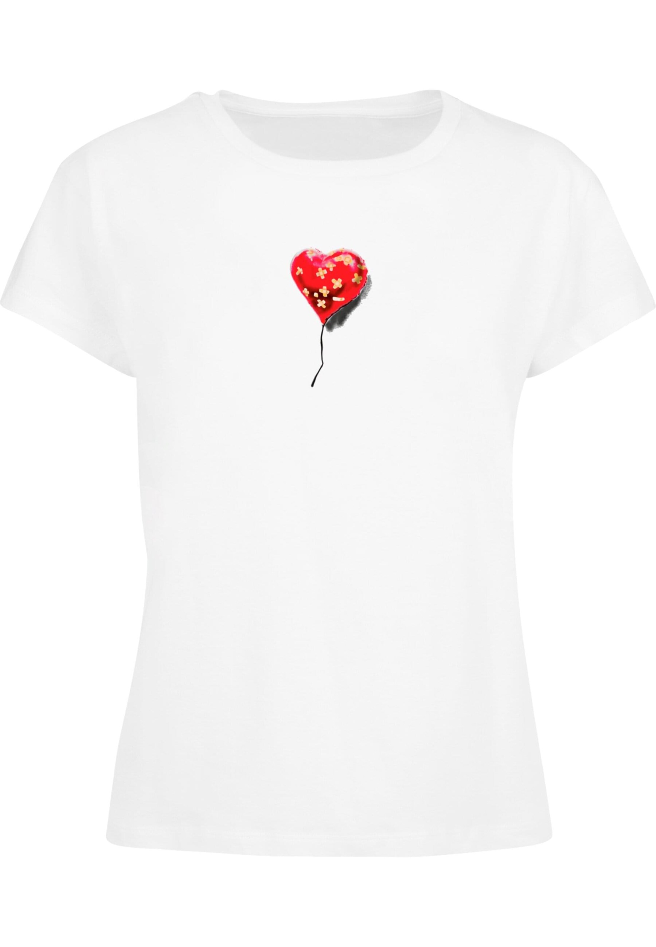 T-shirt 'Banksy - Love Hurts' Merchcode en blanc : devant