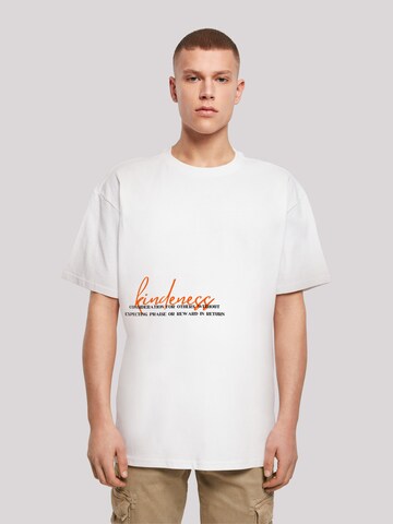 F4NT4STIC Shirt 'Kindness' in Wit: voorkant