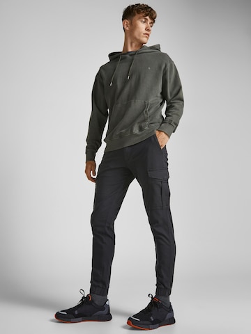 JACK & JONES Slimfit Cargo nadrágok 'Marco Joe' - fekete