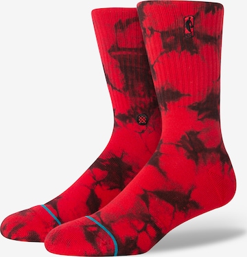 Stance Socks in Red: front