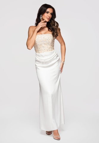 Ombre Evening dress in Beige