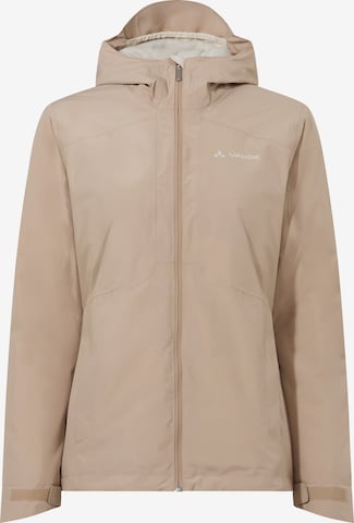 VAUDE Winter Jacket in Beige: front