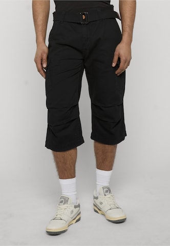INDICODE JEANS Szabványos Cargo nadrágok 'INColos' - fekete: elől