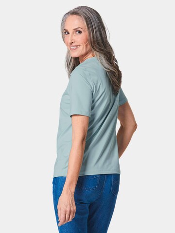 Goldner Shirt in Blau