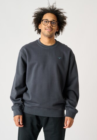 Cleptomanicx Sweatshirt 'Ligull Boxy' in Grau: Vorderseite