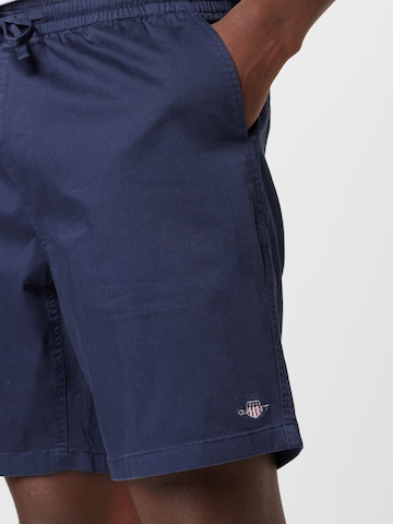 Regular Pantalon GANT en bleu