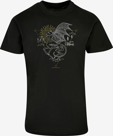 ABSOLUTE CULT Shirt 'Harry Potter - Thestral' in Zwart: voorkant