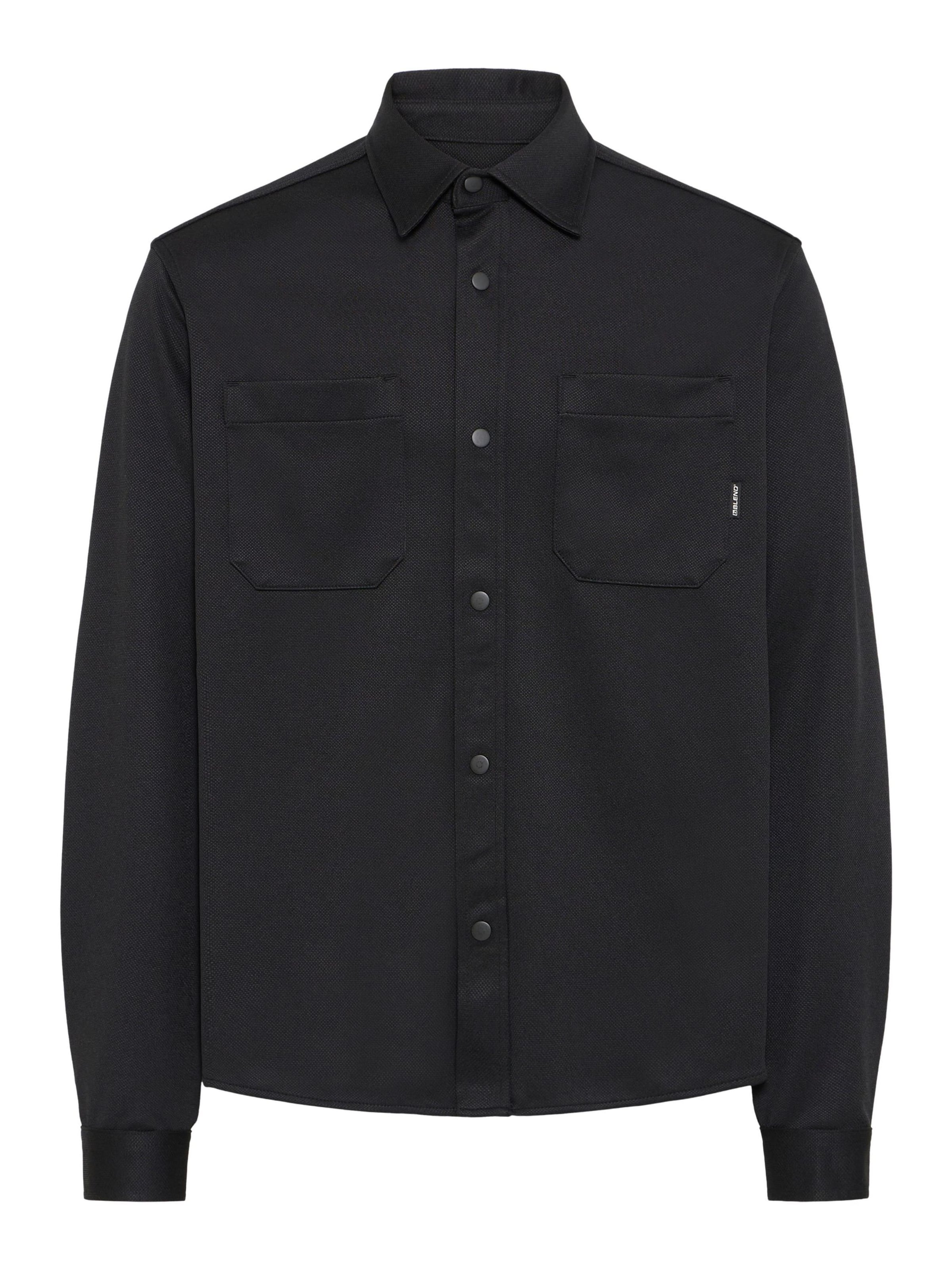 BLEND - Comfort Fit Camisa ' BHAdrian ' em preto: frente