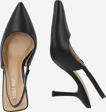 ABOUT YOU Slingback Pumps 'Ceyda' in Black