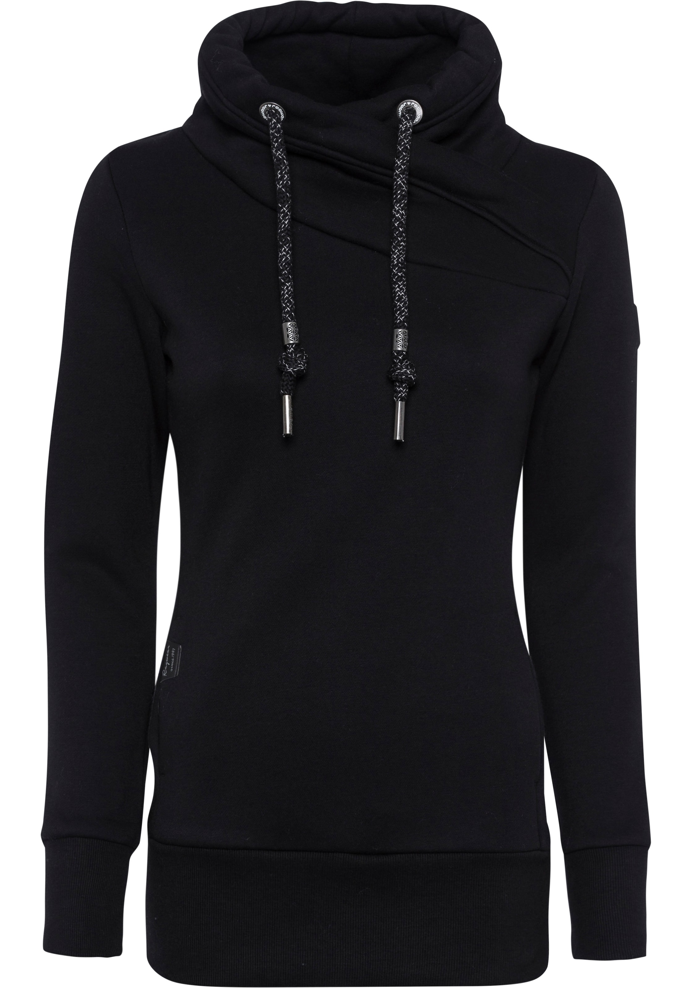 Ragwear Sweatshirt in Black: front