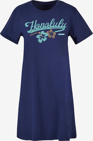 F4NT4STIC Jurk 'Honolulu' in Blauw: voorkant