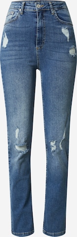 Trendyol جينز ذات سيقان واسعة جينز بلون أزرق: الأمام