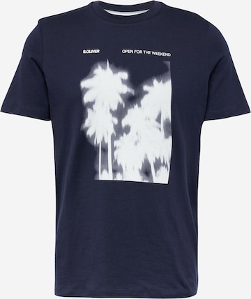 T-Shirt s.Oliver en bleu : devant