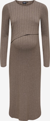 Only MaternityHaljina 'OLMDANDRA' - smeđa boja: prednji dio