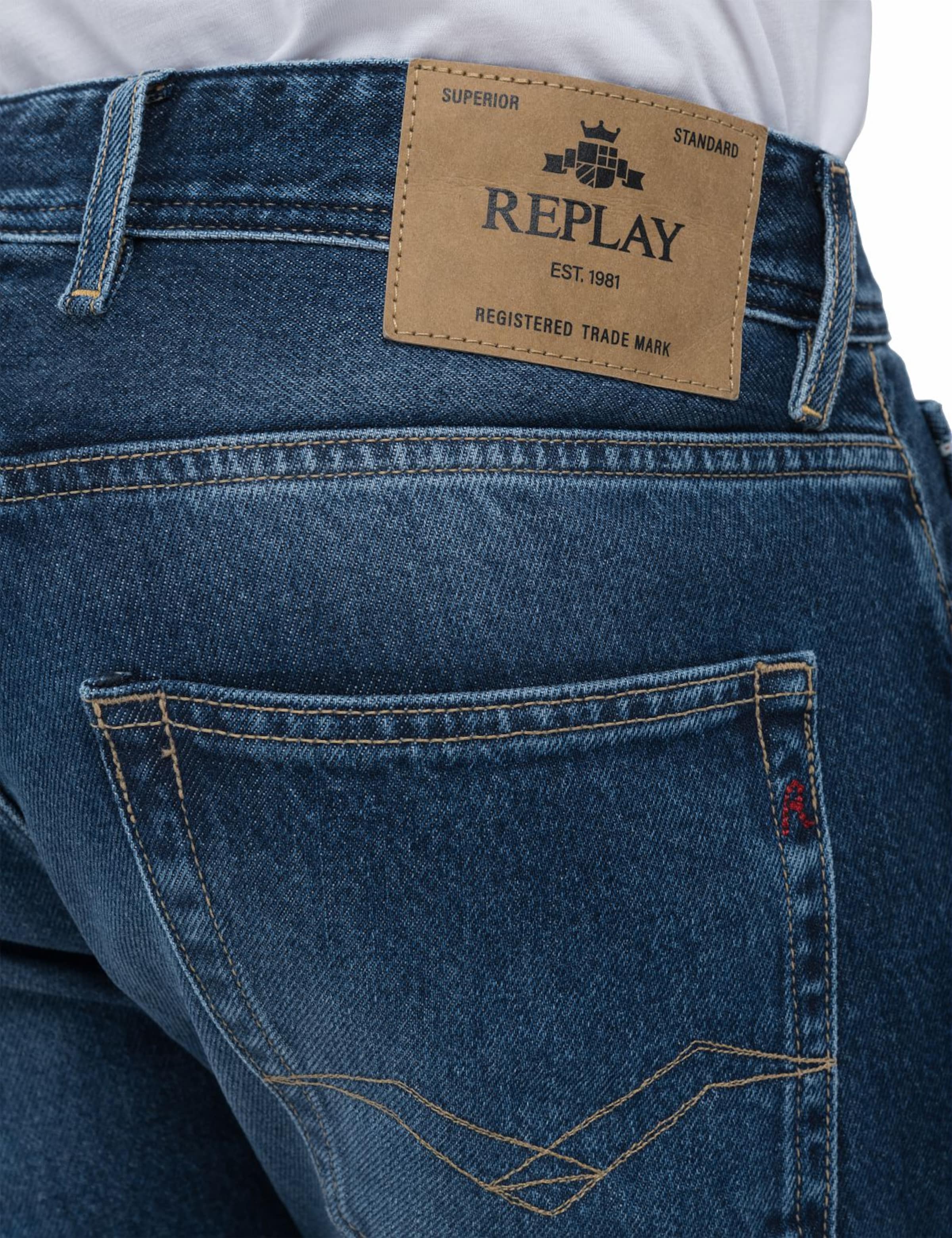 REPLAY Обычный Джинсы 'Grover' в Синий