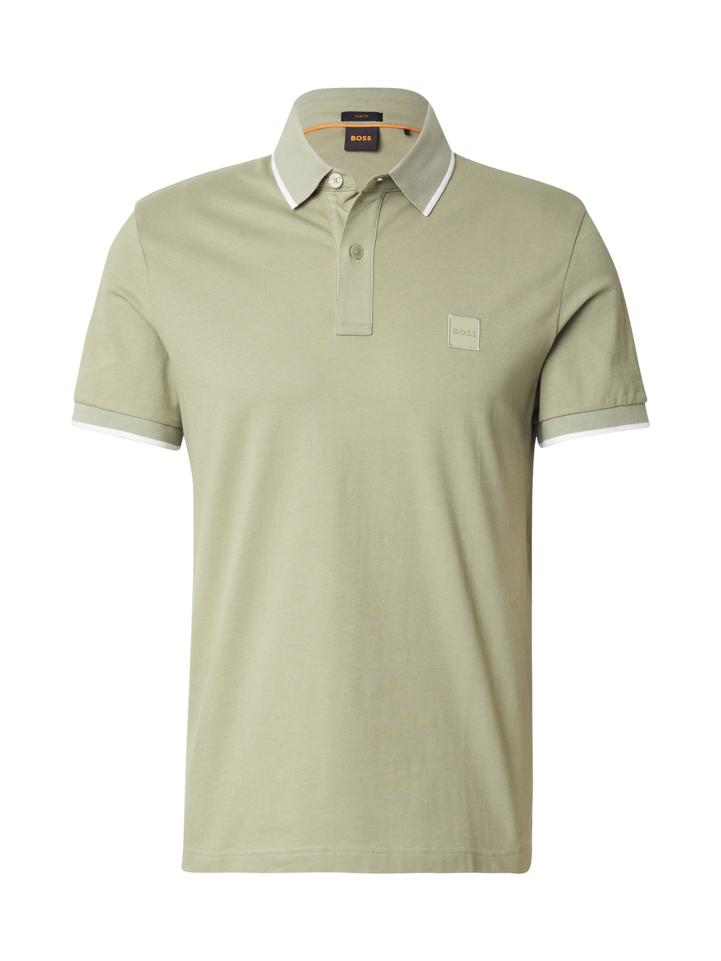BOSS Póló 'Passertip' - zöld: elől