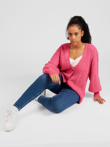 ONLY Carmakoma Knit Cardigan 'CLARE' in Pink