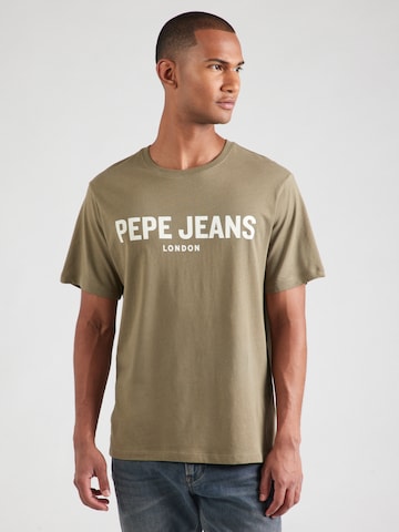 Tricou de la Pepe Jeans pe verde: față