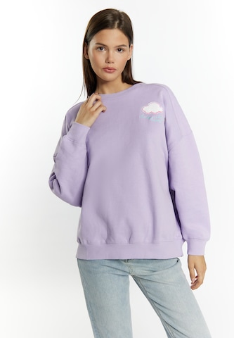 MYMO Sweatshirt 'Keepsudry' in Lila: predná strana