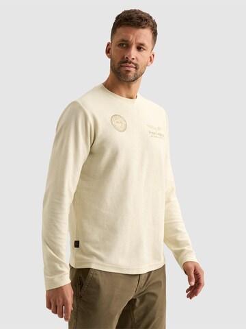 PME Legend Shirt 'T-shirt with long sleeves and artwork' in Beige