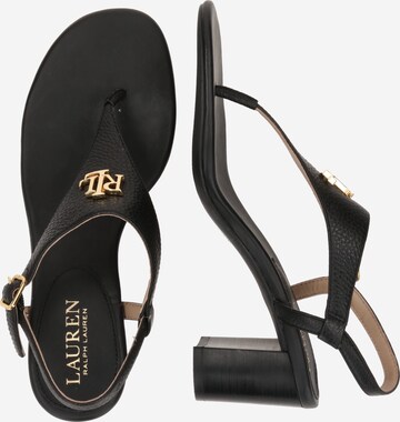 Lauren Ralph Lauren T-bar sandals 'WESTCOTT II' in Black