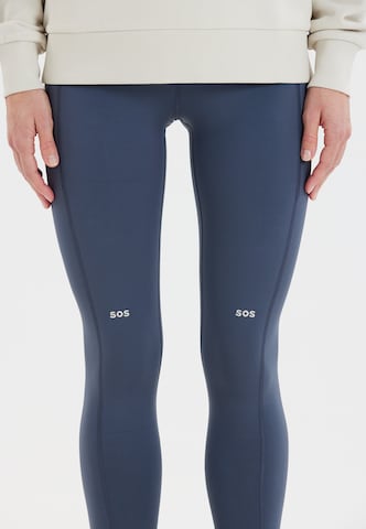 SOS Skinny Workout Pants 'Leysin' in Blue