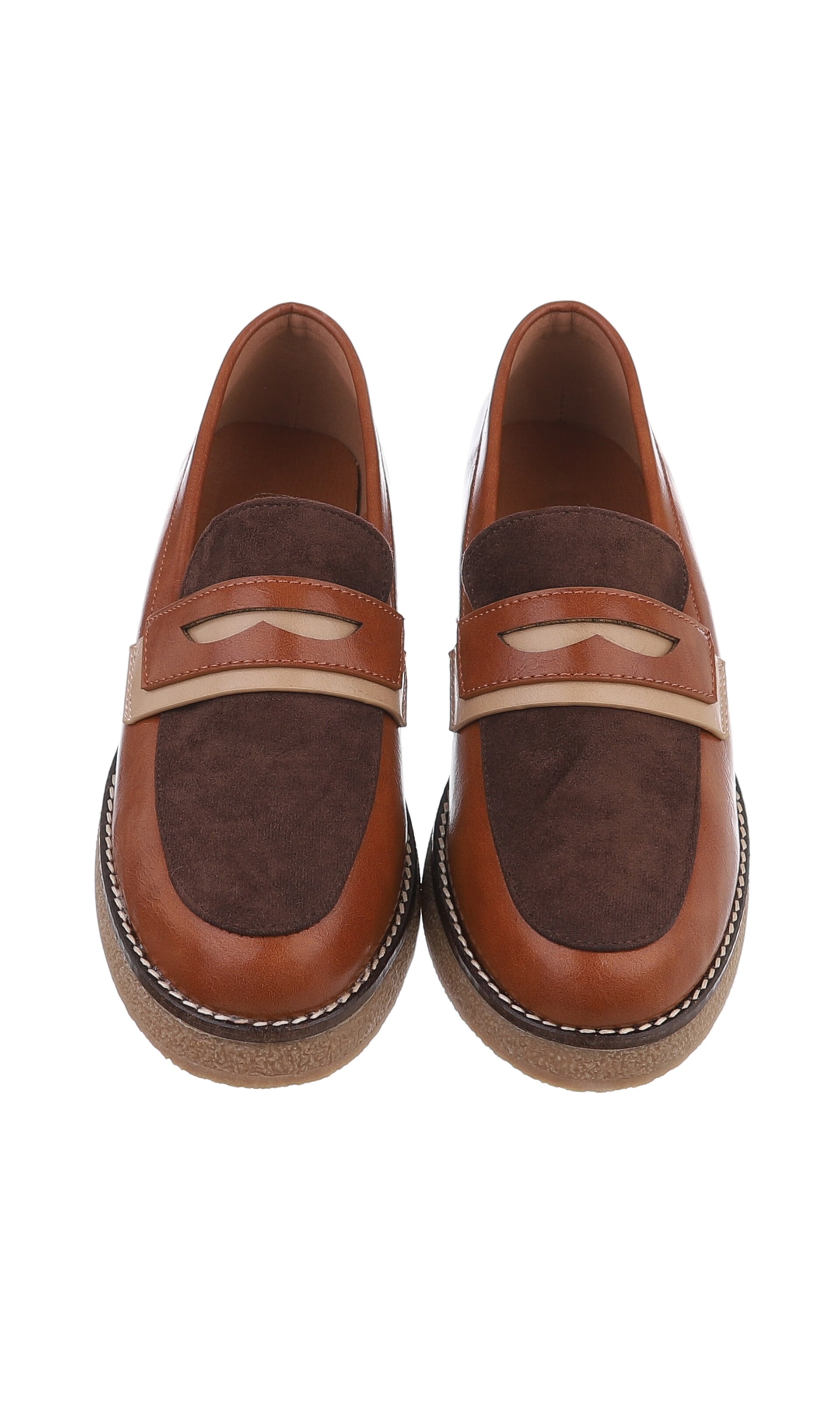 Ital-Design Classic Flats in Beige